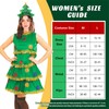 EQTGI 5Pcs Christmas Tree Costume for Women Christmas Tree Dress