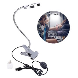 Makeup Tattoo LED Lights, USB Cosmetic Lamp Eyebrow Lips Tattoo Beauty Salon Desktop Led Lights with Clip