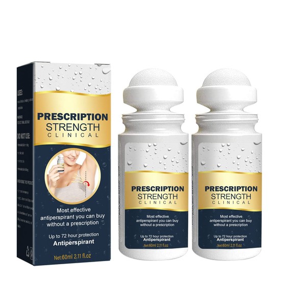 RoseFlower Antiperspirant Deodorant Roll-On Fresh for up to 72 Hours Quick Drying for Men & Women, 60 ml, Pack of 2