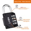 NBYT 4-Digit Password Combination Padlock，1/4 inch Diameter，for School Gym Locker,