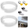 2 Pack Air Conditioner Drain Hose- 3 Ft Portable Leakproof