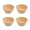 Vastsea Set of 4 Round Easter Egg Baskets, Braided Easter