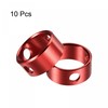 sourcing map Ring Rope Tensioner, Aluminum 4.5mm 3 Hole Tent