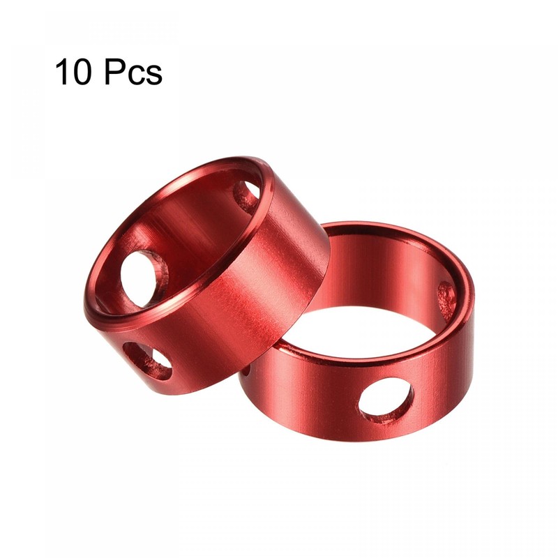 sourcing map Ring Rope Tensioner, Aluminum 4.5mm 3 Hole Tent