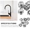 DOITOOL 7pcs Faucet Adapter Washer Hose Python Aquarium Vacuum Sink