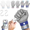 AmzFirst Cut Resistant Gloves Food Grade & Stainless Steel Mesh