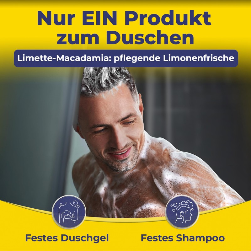 larum sports Solid Shower Soap Men Lime Macadamia, Solid Shower