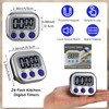 Leumoi 24 Pack Multi-Function Digital Timers with Magnetic Back, Large