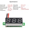 Greluma Pack of 5 0.28 Inch Mini Digital DC Voltmeter,