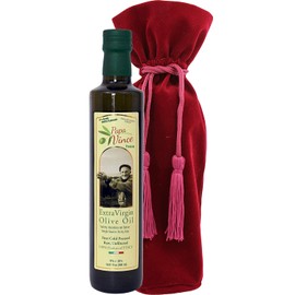 Papa Vince Extra Virgin Olive Oil - Harvest Dec 2019/20, First Cold Pressed, Single Sourced, Sicily, Unfiltered, Unrefined, Premium Burgundy -16.9 fl oz