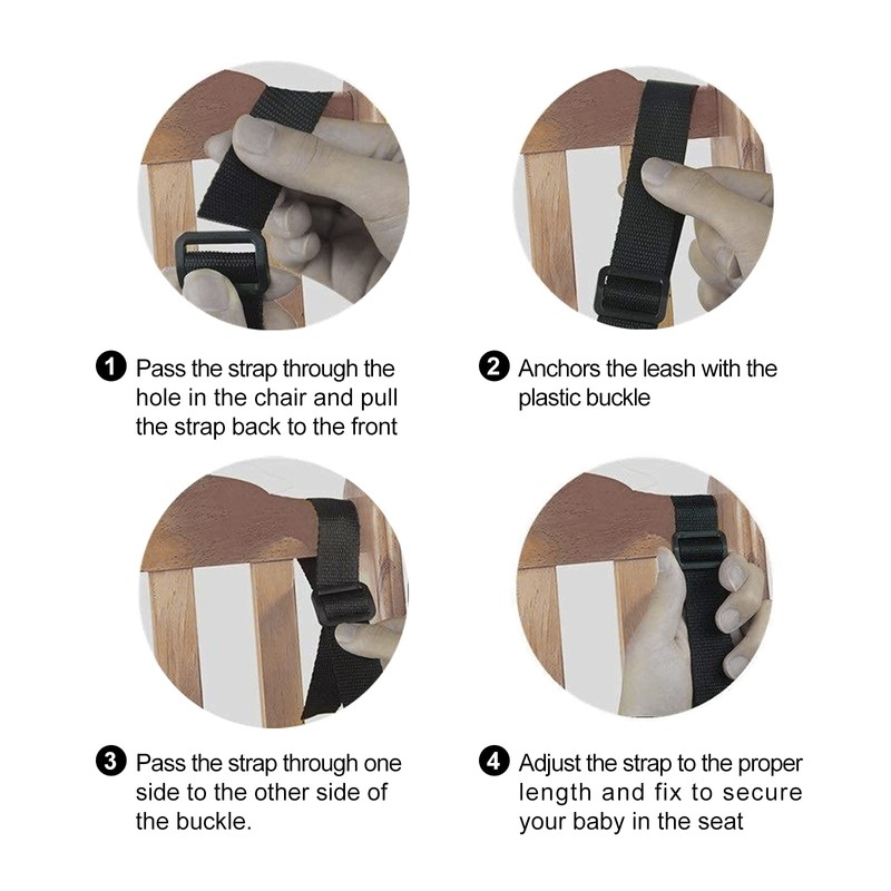 5 Point Harness Seat Belt，Adjustable Baby Seat Belt Full Protection