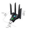 2.4G 5G High-Speed USB 3.0 Wireless WiFi Adapter For Windows