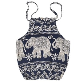 Rysly Baby Girls Boho Elephant Tops Harem Pants 2 Piece Outfits Dark Blue 130