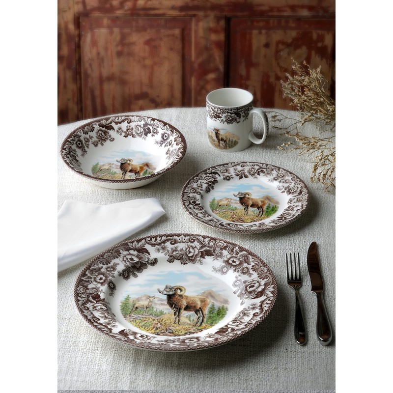 Spode Woodland Bighorn Sheep Salad Plate