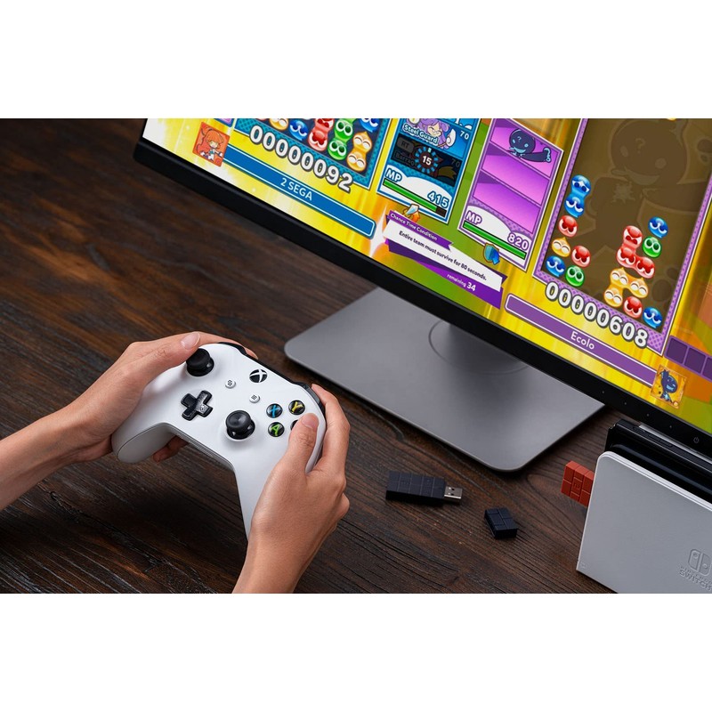 8Bitdo Wireless USB Controller Adapter for Switch, Switch OLED, Windows
