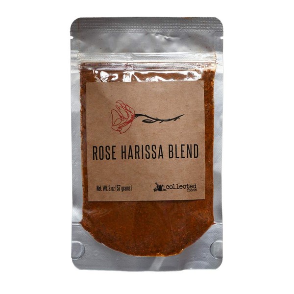 Rose Harissa: A beautifully crafted blend of peppers and organic rose petals - 2 oz (1 Package)