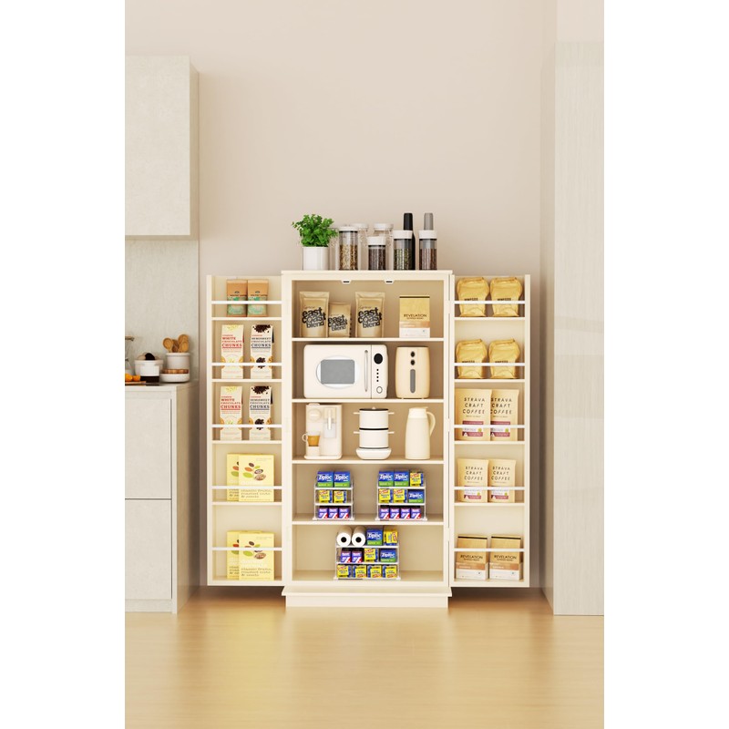 EVERIE Extendable 3-Tier Holder for Heavy Items, Jars, Bottles, Cans,