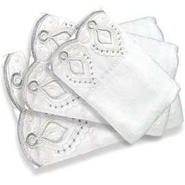 Zahari Home Mónaco - Juego de toallas de baño moderno de 3 piezas, toallas de baño y toallas de baño, decoración clásica de lujo contemporánea, hermoso conjunto de toallas de baño de diseño único