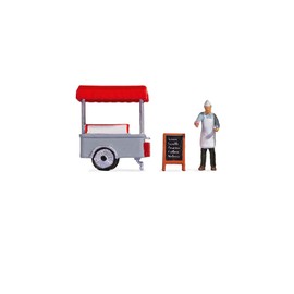 NOCH Tiny-Scenes Ice Cream Truck Model Train Figure H0 Hand Coloured