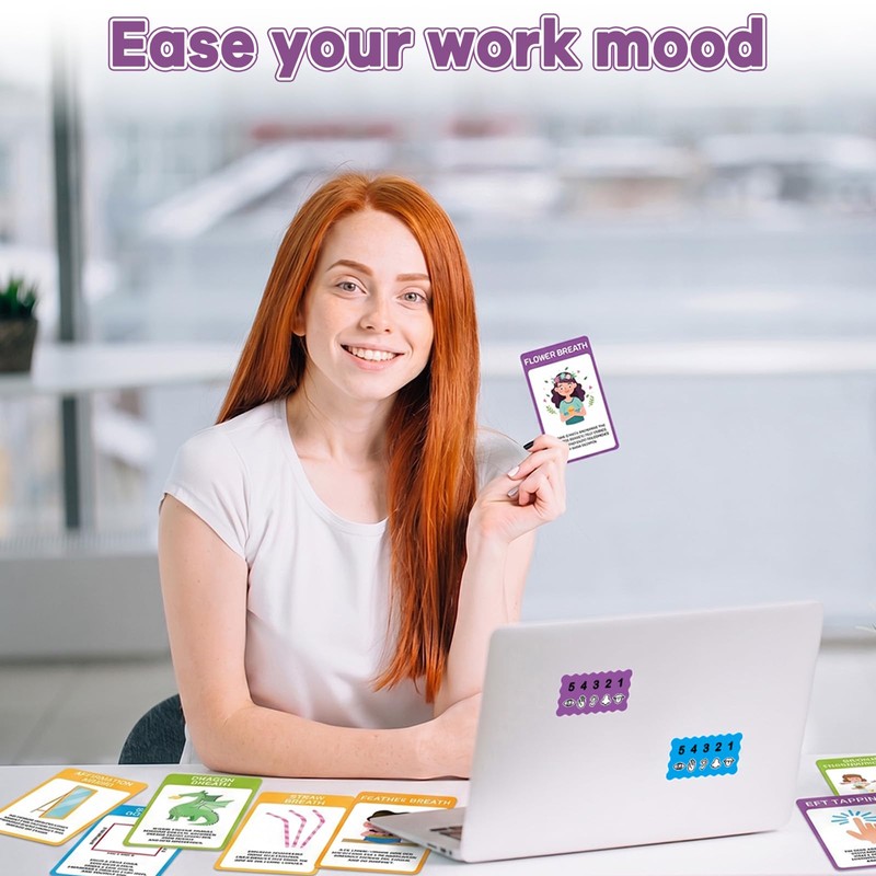 60PCS ADHD Coping Skills Cards Emotional Regulation Tool for Kids