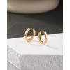 Jewseen 14K Yellow Gold Huggie Earring Cartilage Stud Earrings Nose
