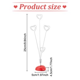 beinkmake 4-Branch Family Tree Picture Frame Holder Card Photo Clips Stand Desk Holder for Memo Paper Note Photo Christmas Wedding Name Cards Display