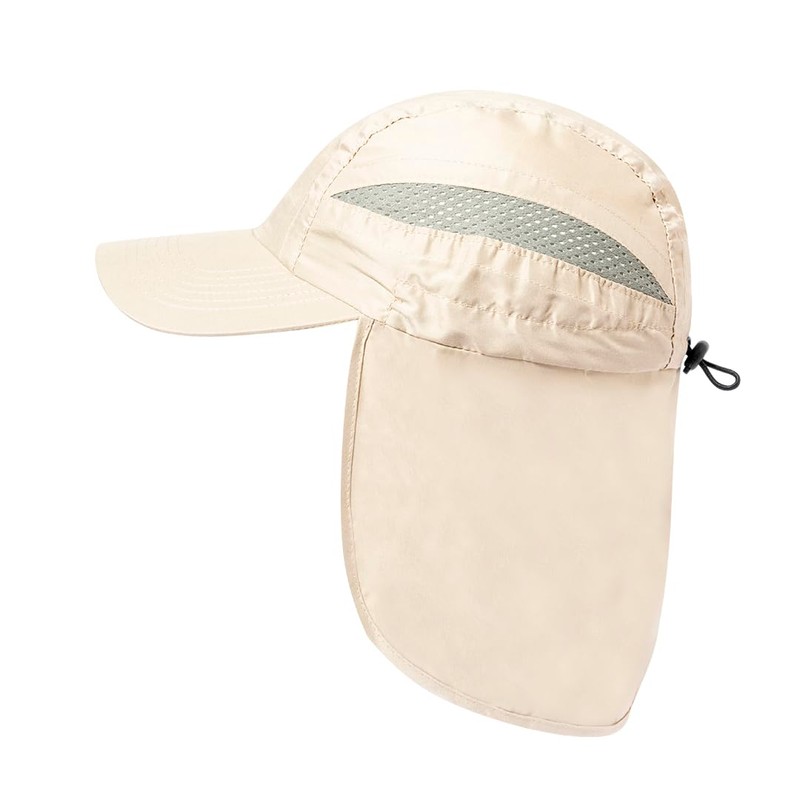 MIBANDERA Hat with Neck Protection, Trekking, Mountaineering, Hiking, Adjustable Closure,