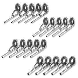 Top Guide, Rod Guide, Stainless Steel, Lightweight, Fishing Rod, Tip Repair, 20 Piece Set, Choose from (Ring 0.01/0.05/0.05/0.06 inch (2.8 mm) Pipe 0.04/0.55/0.06 inch (0.9/1.2/1.4/1.6 mm)