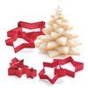 Sur La Table Twinkle Tree 10-Piece Cookie Cutters Set, Red