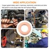 sourcing map 22 Pcs Flat Copper Washers, 4x8x1mm Copper Upgraded