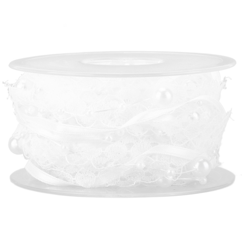 Lace Ribbon 2.0cm Wide 5m Long Good Performance Soft Nylon