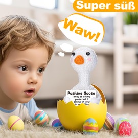 RTIOUJGI Hand Crocheted Courage Goose: Emotional Support & Positivity Gift for Women - For Recovery, Post Surgery & Self-Care - Soothing Presence - Unique Piece