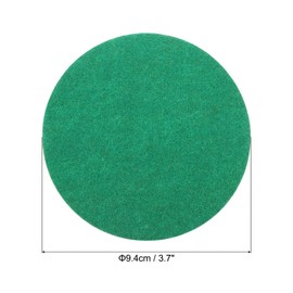 PATIKIL Air Hockey Bat Felt Pads 90 mm, Pack of 12 Air Hockey Felt Pusher Replacement for Game Tables, Green