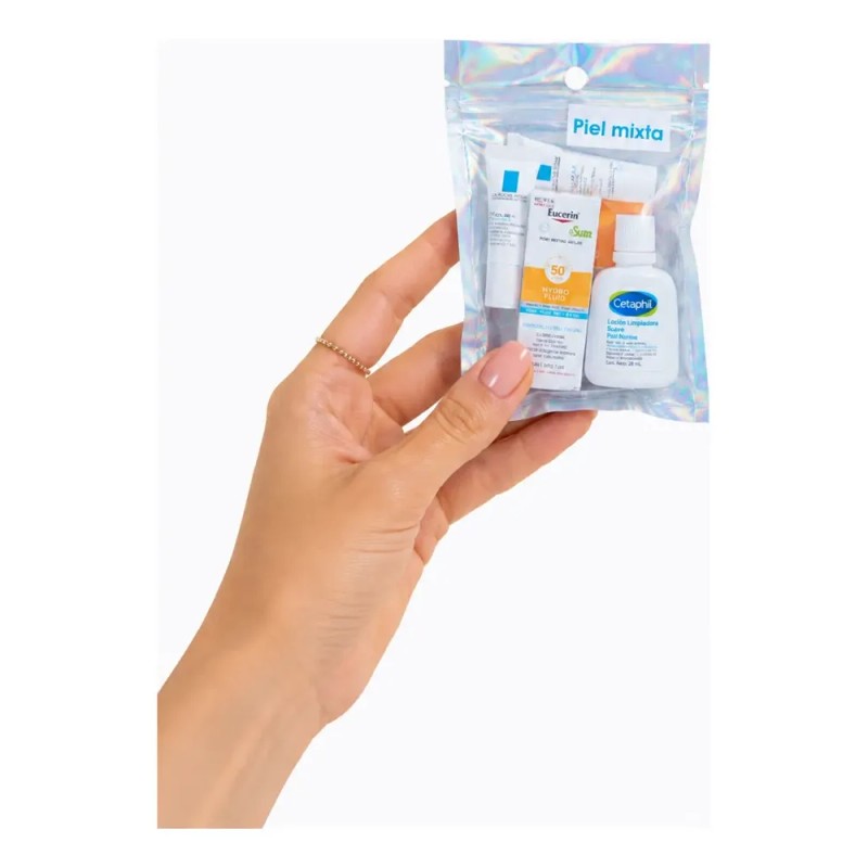 Kit Skincare Mini Facial 4 Piezas Tamaño Muestra Piel Mixta