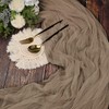 12Pack Coffee Cheesecloth Table Runner, Gauze Fabric Boho Table Runner