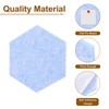 uxcell 8 Pcs Hexagon Felt Pin Board with 40 Pcs