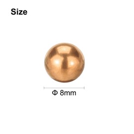 sourcing map 10 Pcs Precision Solid Copper Bearing Balls 5/16" (7.938mm) Pure Copper Ball Spheres for Machinery, Automotive, and DIY (T2 Copper)