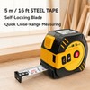 2-in-1 Laser Tape Measure for Home & Construction – 40m