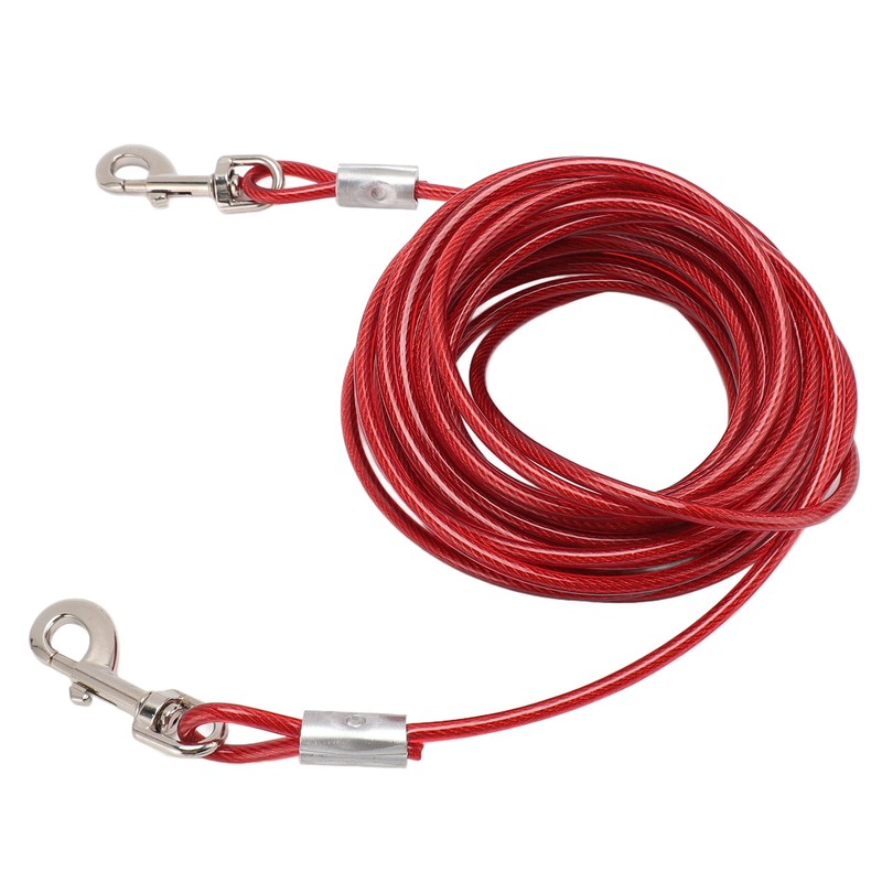 Dog Tie Out Cable Steel Wire Double Head Bite Resistant