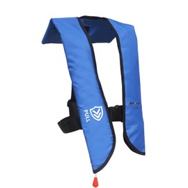 VOGUCCLO Automatic/Manual Inflatable Life Jacket| Inflatable PFD Kayak Vest Adult| Life Vest for Adults| Outdoor Water Sports| Supports up to 330 lbs|33g of Carbon Dioxide Cylinder (609 Blue)