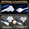 ALLYES LED Hexagon Garage Light, Honeycomb LED Ceiling Lights, 15360LM