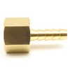 AHFMANG 10PCS Brass Hose Barb Fitting 1/4" Barb x 3/8"
