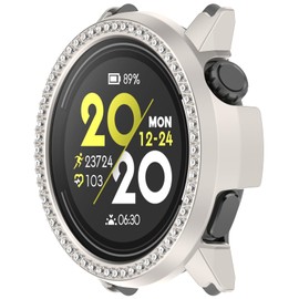 Compatible for COROS PACE 3 Case, Bling Shining Hard PC Scratch Resistant Bumper Protective Cover for COROS PACE 3 Smartwatch (Starlight)