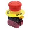 TWTADE / 22mm 2 NC Red Mushroom Latching Emergency Stop