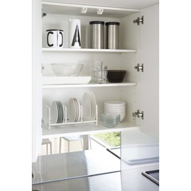 山崎実業 シリコーン ディッシュスタンド ディッシュラック タワー ワイド S ホワイト 3147