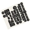 Car Interior Button Repair Decal Set Door Lock Button Decals