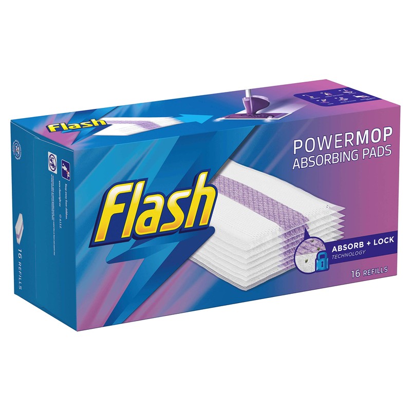 Flash Powermop Absorbing Pad Refills 16ct