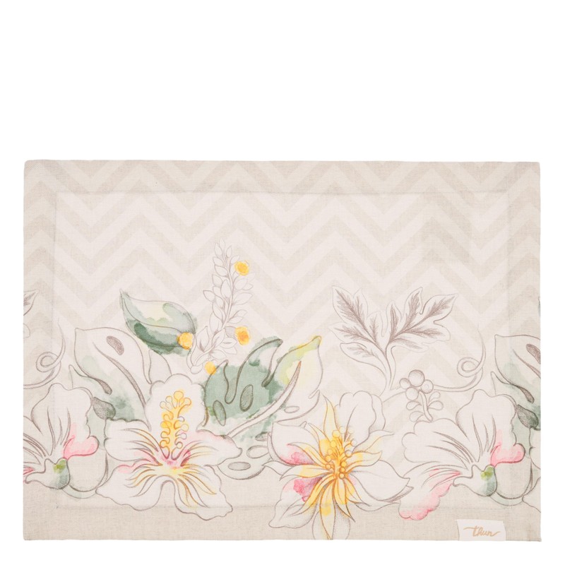 THUN - Set 2 tovagliette antimacchia Eleganza Esotica - 100%