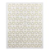 Nail Seal Line Heart [Gold] Gold Nail Sticker Nail Art