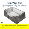 Serta Orthopedic Cuddler Dog Bed for Pets – Slate Gray